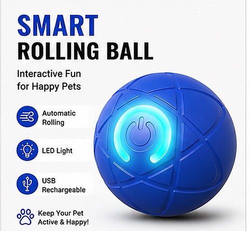 Smart interactive rolling dog - smart,