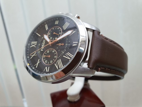 New fossil mens watch brown - new,
