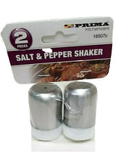 SET OF 2 STAINLESS STEEL SALT