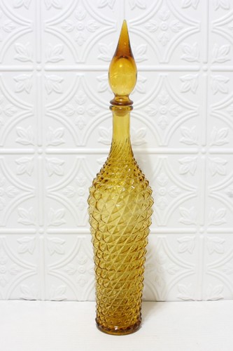 Genie bottle amber glass - amber,