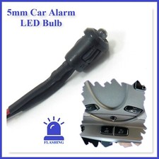 5mm Car Alarm Replacement / Dummy Flashing 12v LED in 5 Different Colours