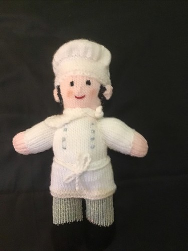 Hand knitted chef - hand, mascot