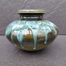Poole studio pottery vase - pottery, 2nd