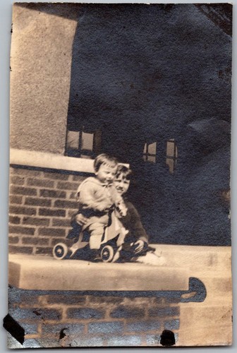 Vintage snapshot mother and - mother,
