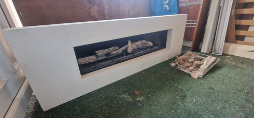 Media wall gas fire large - wall,