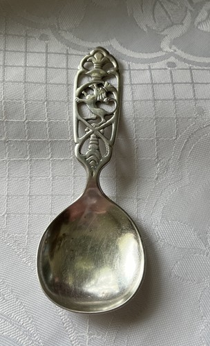 Norwegian silver caddy - norwegian, spoon