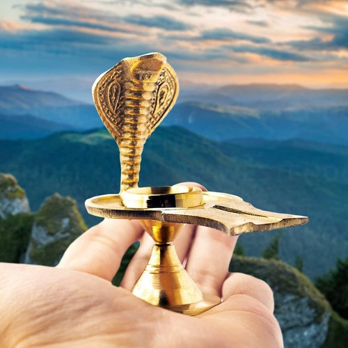 Mini brass jalhari shivling - mini,