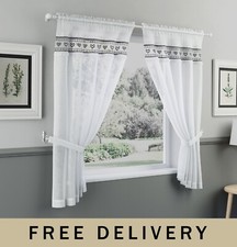 Black Heart Kitchen Window Set