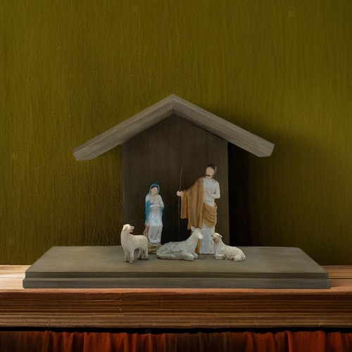 Wooden manger scene wood - manger,