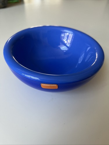Vintage orrefors blue glass - vintage,