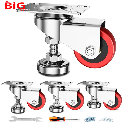 Leveling plate caster - leveling,