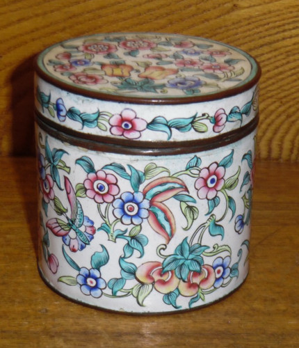 Vintage chinese enamel - vintage, humidor