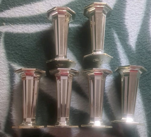 Vintage hexagonal cake pillars - hexagonal,