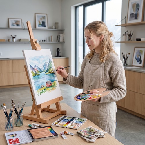Tabletop easel solid wood - solid,