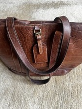 Mulberry Tan Tote Bag With Zip Closure And Internal Pocket