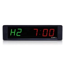 GANXIN 1 Inches LED Fitness Timer Clock for Interval Workout Gym Timer + Remote