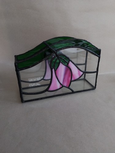 Leaded glass desk dressing - glass, desk/dressing