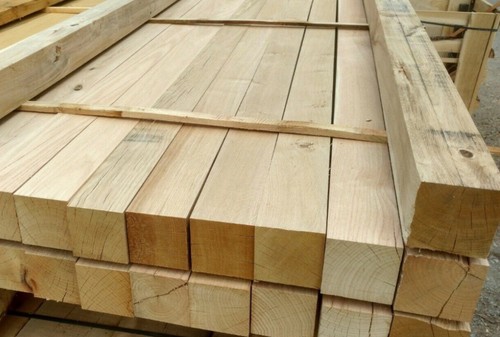 Green oak post - post, 6x6