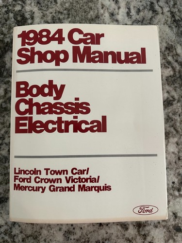 1984 ford car shop manual - ford,