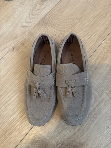 Next boys taupe suede effect - taupe,