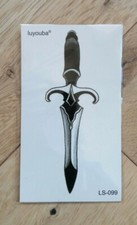 Dagger temporary tattoo - dagger,
