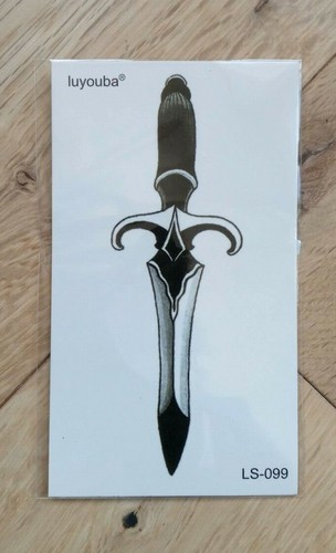 Dagger temporary tattoo - temporary,