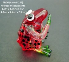 Beautiful GLASS FROG TOAD Red