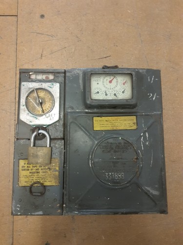 Vintage 1961 gas - , meter