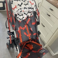 Cosatto Supa 3 Stroller Buggy travel Raincover & Footmuff Charcoal Mr Fox