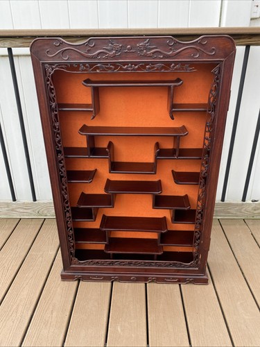 Chinese carved rosewood - carved, wall