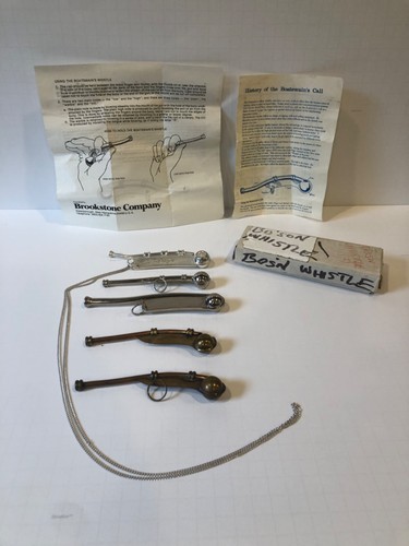 Vintage bosun naval whistles - naval,