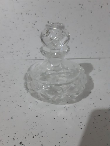 Pretty clear glass bottle - glass,