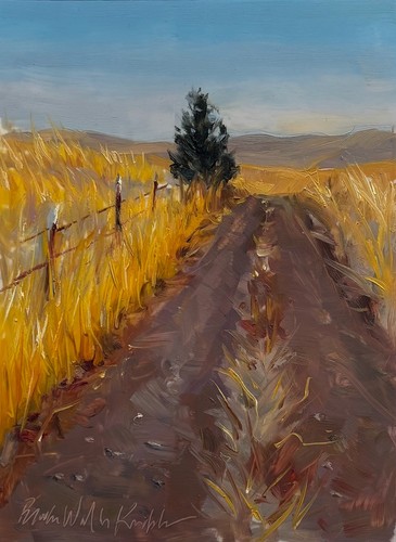 Country road scenic landscape
