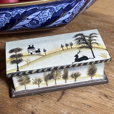Wooden Trinket Box with Hinged