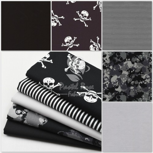 Skulls fat quarter bundle - skulls,