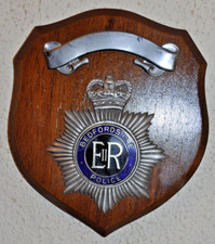 Bedfordshire Police mess wall plaque shield crest Constabulary