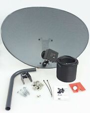 Zone 2 Satellite Dish & Quad LNB + Full 20m Single Black Kit for Sky HD Freesat