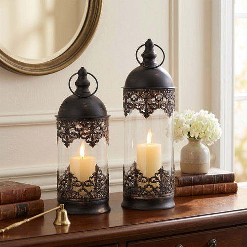 Pcs metal glass candlestick - metal&glass,