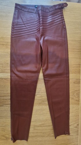 Zara burgundy faux leather - zara,