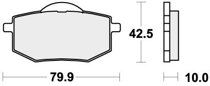Sbs brake pads front - sbs, for
