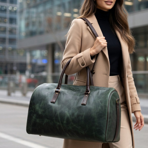 Green crazy horse - horse, leather