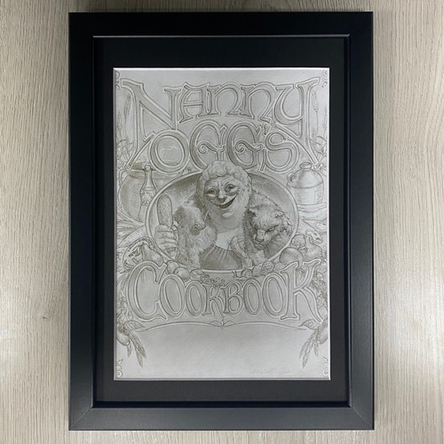 Framed nanny ogg cookbook - ogg's,