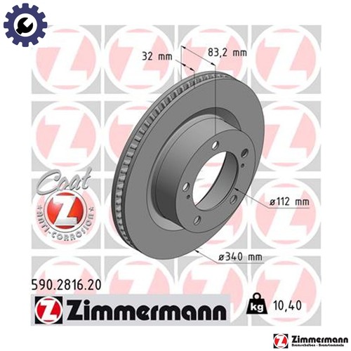 Brake disc 590 2816 for - brake,