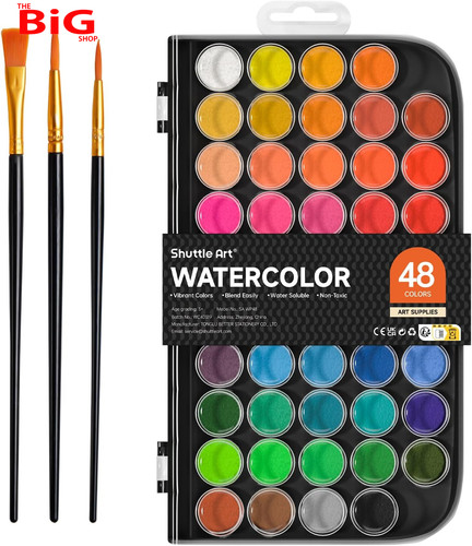 Colours watercolour paint - 48,