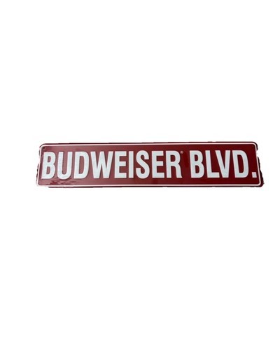 Budweiser metal sign - home, pub