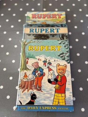 Vintage rupert bear annuals - vintage,