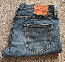 Rare Original Retro Vintage Levi's Levis 501 Denim Jeans Trousers Pants 34 x 34