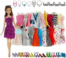 Doll Clothes and Accessories for Barbie Doll, 32 Pcs Doll Accessories Set