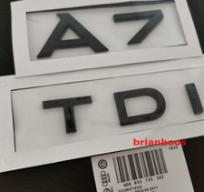 Gloss Black A7 TDI Car Rear