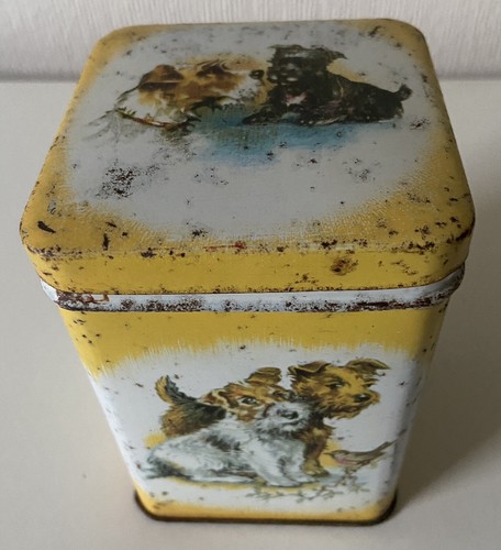 Vintage cws terrier tin - cws,